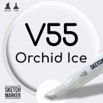 Двухсторонний маркер на спиртовой основе V55 Orchid Ice (Фиолетовый лед) SKETCHMARKER