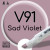 Двухсторонний маркер на спиртовой основе V91 Sad Violet (Тусклый фиолетовый) SKETCHMARKER