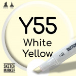 Двухсторонний маркер на спиртовой основе Y55 White Yellow (Бело-жёлтый) SKETCHMARKER