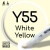 Двухсторонний маркер на спиртовой основе Y55 White Yellow (Бело-жёлтый) SKETCHMARKER