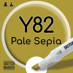 Двухсторонний маркер на спиртовой основе Y82 Pale Sepia (Тусклая сепия) SKETCHMARKER
