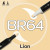 Маркер Sketchmarker BRUSH BR64 Lion (Лев) Два пера: кисть и долото. На спиртовой основе