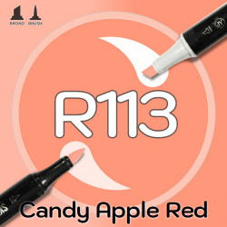 Маркер Sketchmarker BRUSH R113 Candy Apple (Красное яблоко в карамели) Два пера: кисть и долото. На спиртовой основе