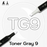 Маркер Sketchmarker BRUSH TG9 Toner Gray 9 (Тонированный серый 9) Два пера: кисть и долото. На спиртовой основе