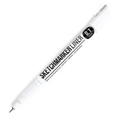 Ручка капиллярная (линер) Sketchmarker 0.1мм черный
