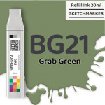 Чернила SKETCHMARKER BG21 Grab Green (Зеленый грейфер), для маркеров, 20 мл