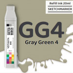 Чернила SKETCHMARKER GG4 Gray Green 4 (Серо зелёный 4), для маркеров, 20 мл