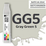 Чернила SKETCHMARKER GG5 Gray Green 5 (Серо зелёный 5), для маркеров, 20 мл