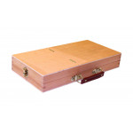 Ящик художника деревянный (вяз) для кистей и красок, 33x16,5x5 см