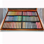 Пастель MUNGYO Gallery мягкая профессиональная квадратная 72 цвета в деревянной коробке
