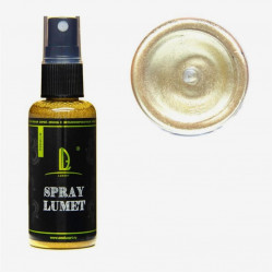 Спрей-краска органическая LUXART Lumet (жидкая поталь), спиртовая основа, Metallic, 50 мл, песочное золото