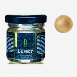 Жидкая поталь Luxart Lumet, 33 г, песочное золото, спиртовая основа, повышенное содержание пигмента